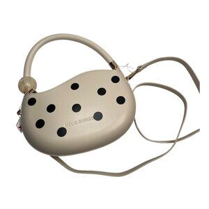 Melie Bianco Vegan Jennie Cream Polka Dot Cross Body Shoulder Bag